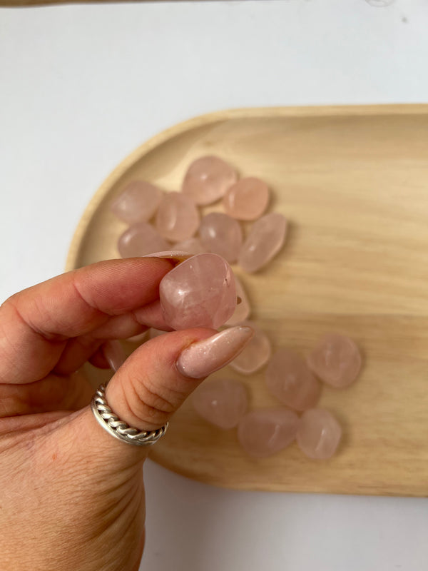 Rose Quartz Tumble Stone - Love/Strength